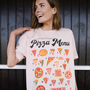 Pizza Menu Guide Women’s Graphic T Shirt, thumbnail 2 of 3