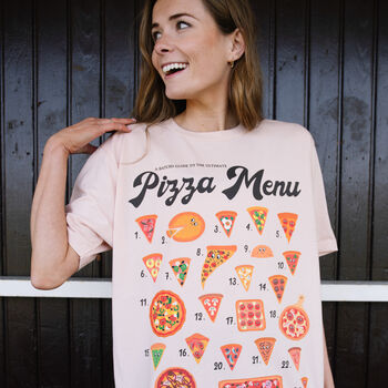 Pizza Menu Guide Women’s Graphic T Shirt, 2 of 3