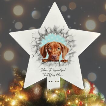 Personalised Christmas Vizsla Break Through, 9 of 10