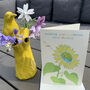 Contemporary Sunflower Easter Card, thumbnail 1 of 3
