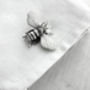 Sterling Silver Honey Bee Cufflinks, thumbnail 1 of 6