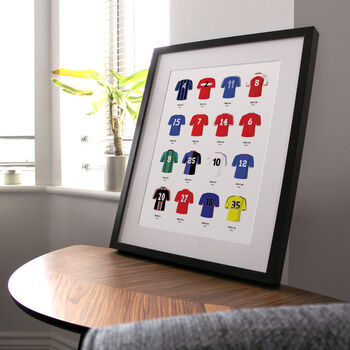 Classic Kits Football Team Print, Unframed, 10 of 12