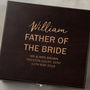 Personalised Father Of The Bride Hip Flask Gift Set, thumbnail 7 of 7
