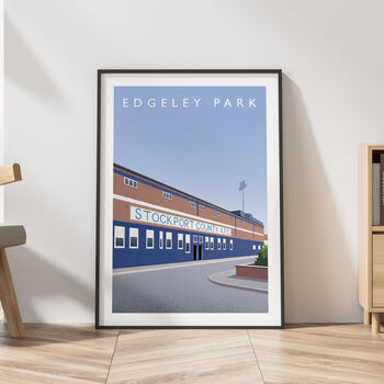 Stockport County Edgeley Park D Bergara Stand Poster, 3 of 7