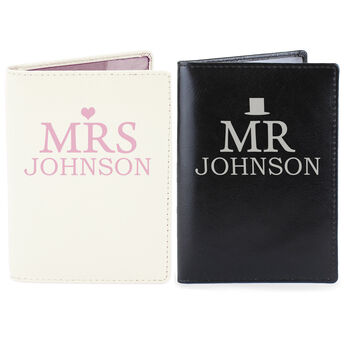 Personalised Mr And Mrs Passport Holder Set, 2 of 2