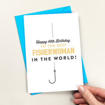 Fishing Birthday Card Lots Of Colours, 5 of 7