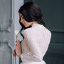 Long Sleeved Lace Bridal Top | Blush Wedding Dress Topper, thumbnail 2 of 12