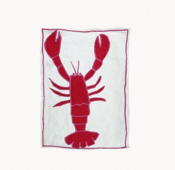 Lobster Print Tea Towel, 2 of 2