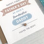 First Father's Day Typographical Card, thumbnail 2 of 4