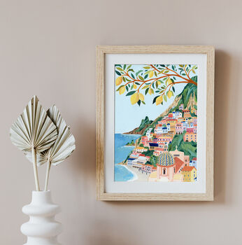 Positano, Amalfi Coast Italy, Travel Art Print, 5 of 7