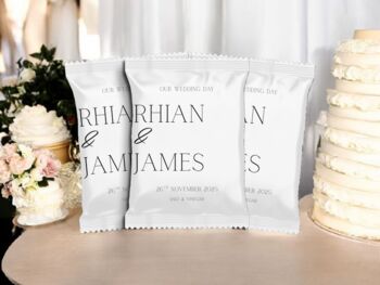 Personalised Wedding Crisp Packet | Wedding Supplies, 2 of 3