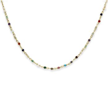 Panacea Gold Plated Gemstone Necklaces, 2 of 12