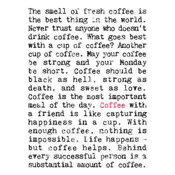 Coffee Drinker Gift, A5 Hardback Notebook, 3 of 6