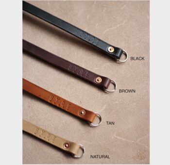 Personalised Leather Camera Wrist Strap, 9 of 9