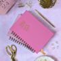 Personalised Luxury 2025 Weekly Diary| Planner| Hot Pink, thumbnail 1 of 6