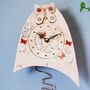 Wall Clock With Pink Butterflies, thumbnail 4 of 6