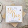 Happy Bee Day Rose Gold Earrings, thumbnail 1 of 3