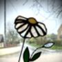 Daisy White Stained Glass Faux Flower Stem, thumbnail 5 of 6