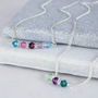 Family Birthstone Bar Necklace, thumbnail 5 of 11