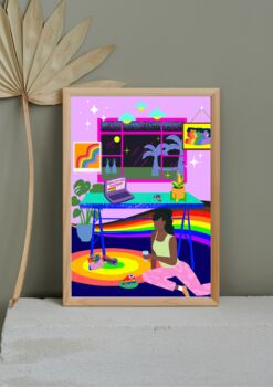 Colourful And Fun Lgbtqia+ Pride Art Print, 2 of 2