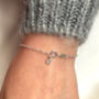 Sterling Silver Tiny Full Or Half Moon Bracelet, thumbnail 11 of 12