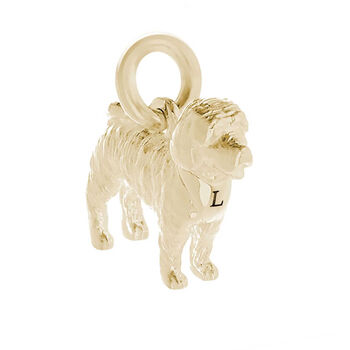 Cockapoo Solid 9ct Gold Dog Charm, 3 of 6