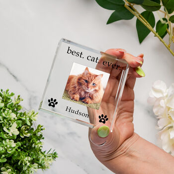 Personalised Best Cat Ever Glass Token, 3 of 3