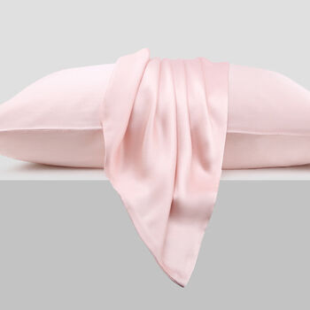 Mulberry Silk Pink Standard Pillowcase, Single, 3 of 8