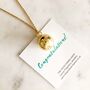 Pregnancy Bola Chime Necklace Gold 18 K, thumbnail 5 of 6
