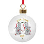 Personalised Me To You Christmas Couple's Bauble, thumbnail 6 of 6
