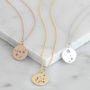 Virgo Star Sign Necklace In Silver Or Gold Vermeil, thumbnail 4 of 6