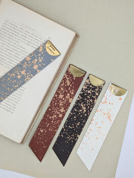 Personalised Festive Keepsake Leather Bookmark, 6 of 6