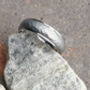 Personalised Titanium Wedding Ring Brushed Texture, thumbnail 7 of 10