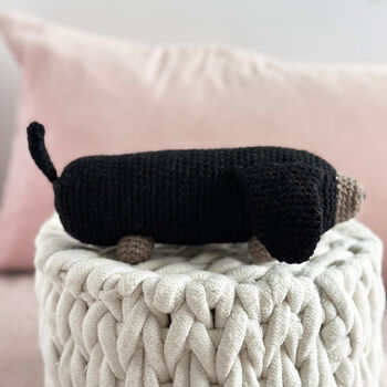 Cute Sausage Dog Crochet Kit, 2 of 5