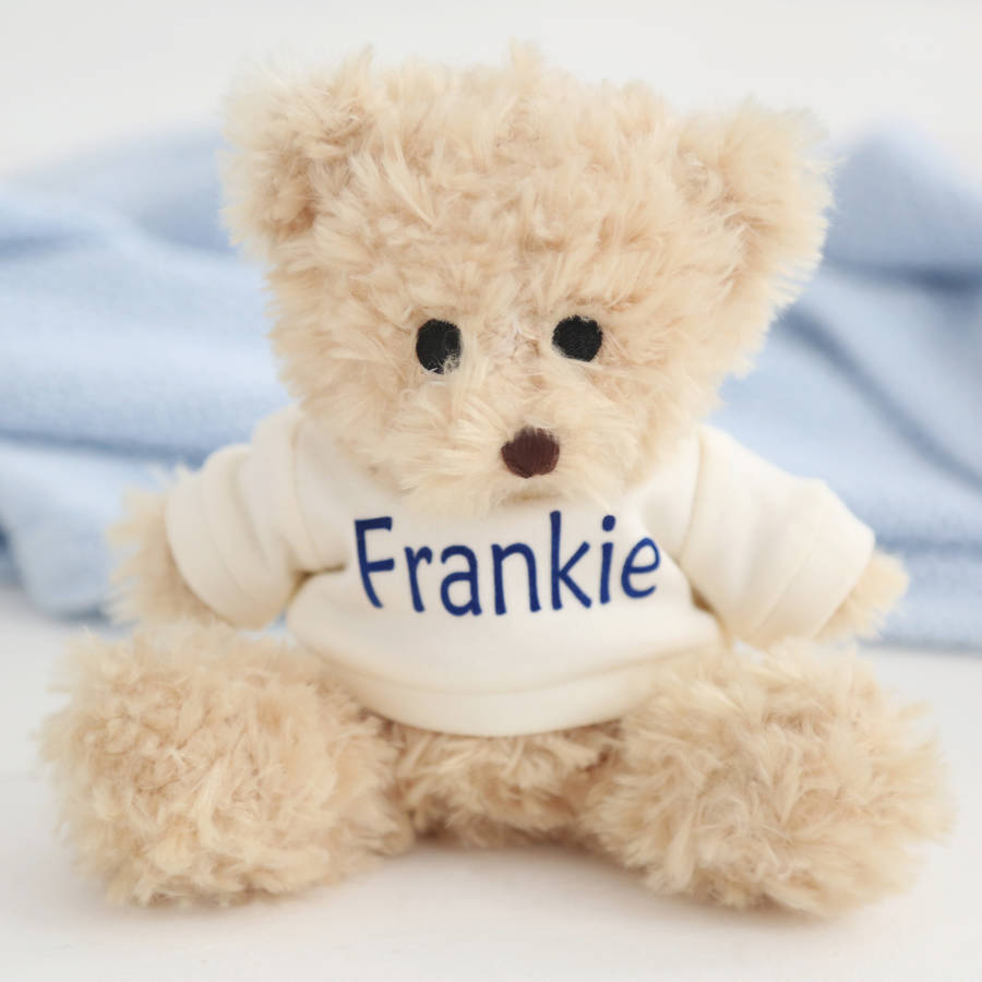 Personalised Teddy Bear With Hooded Jumper By My 1st Years