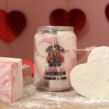 Strawberries And Cream Gourmet Marshmallows | Valentine’s Gift Can, 6 of 11