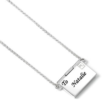 Mother's Day Personalised Silver Envelope Necklace, 4 of 7
