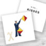 Personalised Nautical Semaphore Flags Name Card, thumbnail 3 of 7