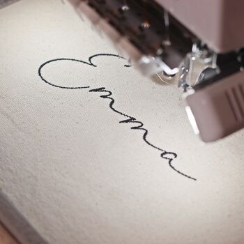Personalised Embroidered Large Canvas Shopping Bag, 2 of 5