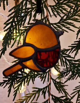 Glass Robin Christmas Ornaments Decoration, 2 of 7