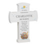 Personalised Noahs Ark Wooden Cross Ornament Christening Gift, thumbnail 6 of 6