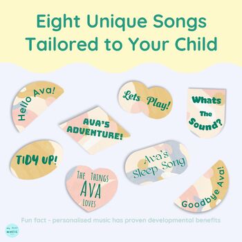 Personalised Children's Music Album | Custom Baby Lullabies And Award Winning Songs, 3 of 12