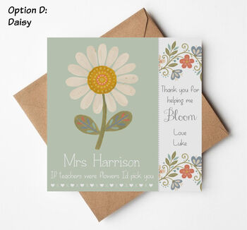 Thank You Teacher Bookmark Cards, 7 of 12