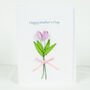 Mothers Day/Birthday Card Tulips Flower Bouquet Card, thumbnail 3 of 3