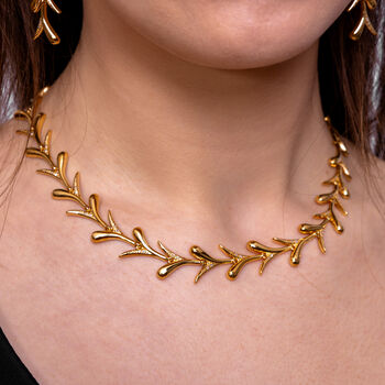 Sycamore Necklace In Gold Vermeil, 2 of 4