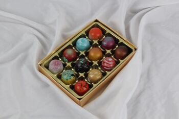 Box Of 12 Handmade Luxury Truffles By Saffire Chocolate, 5 of 8