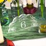 Half Wavy Scallop Wedding Table Number, thumbnail 4 of 5
