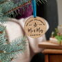 Personalised First Mr And Mrs Christmas Bauble, thumbnail 1 of 5