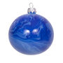 Christmas Molten Glass Bauble Lapis, 8cm, thumbnail 2 of 2