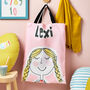 Children's Personalised Face Shopping Bag, thumbnail 2 of 4